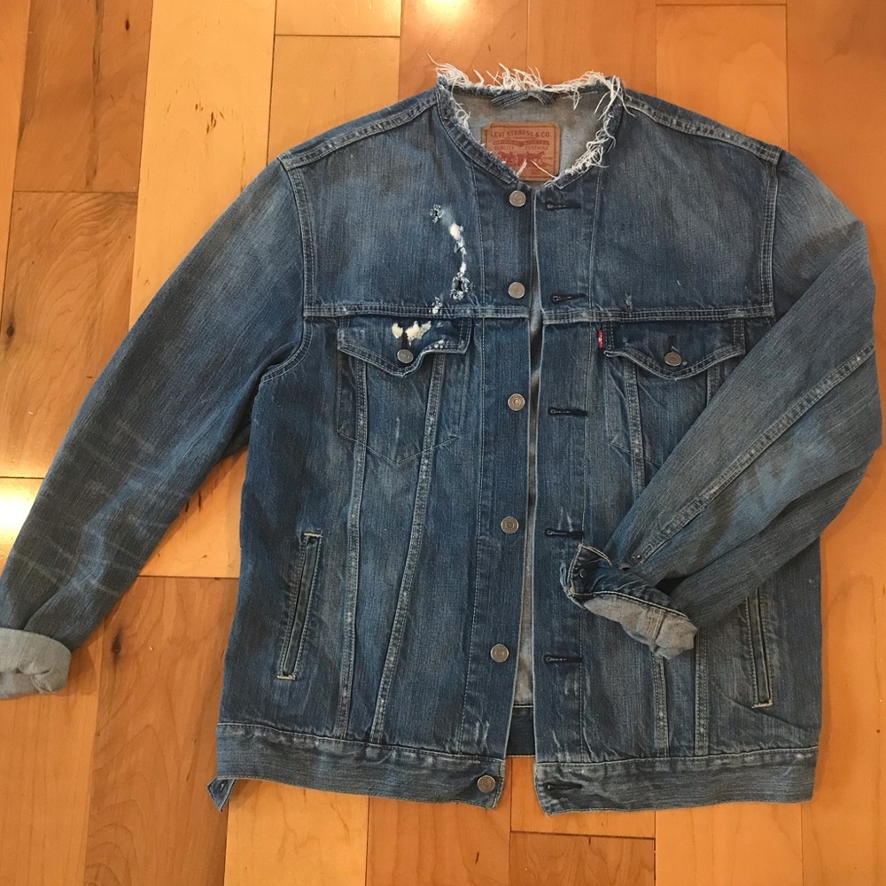 Levi vintage denim distressed jacket